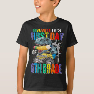 Camiseta Rawr, é o primeiro dia de caminhonete monstro do