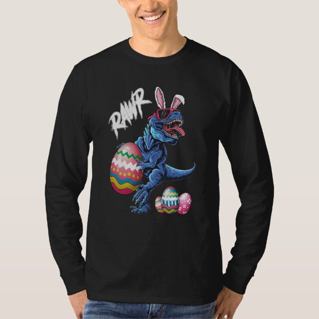 Camiseta Rawr Easter Bunny Dinosaur Happy Eastrawr Boys Tod (Frente)
