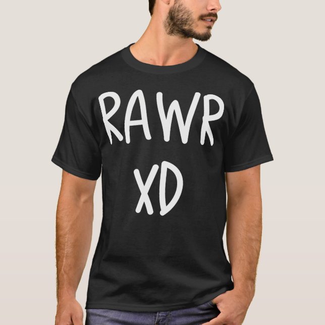 Camiseta Rawr Emo Xd Scenester Kid (Frente)