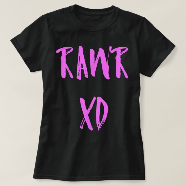 Camiseta Rawr Emo XD Scenester Kid (Frente do Design)