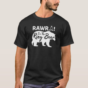 Camiseta Rawr Eu Sou A Noiva Dama De Honra Do Jantar De Reh
