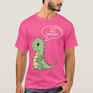 Camiseta Rawr Eu Sou Um Dinossauro Divertido E Bonito Eu So