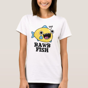Camiseta Rawr Fish Cute Animal Pun