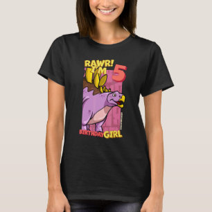 Camiseta Rawr I m 5 Birthday Girls 5 Birthday Dino Kentro