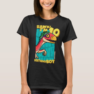 Camiseta Rawr I'm 10 Birthday Boys 10th Birthday Dino Dein