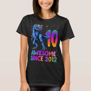Camiseta Rawr I'm 10 Kids 10 Year Shirt 10th Birthday B