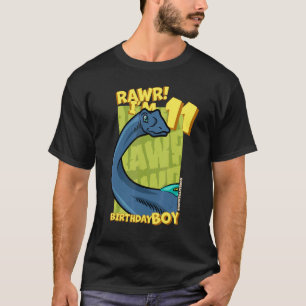 Camiseta Rawr I'm 11 Birthday Boys 11 Birthday Dino Quae