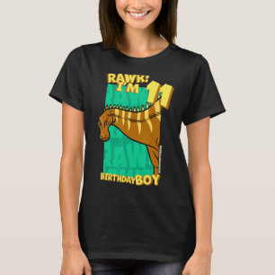 Camiseta Rawr I'm 11 Birthday Boys 11 Birthday Dino Rebb