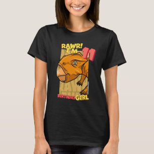 Camiseta Rawr I'm 11 Birthday Girls 11 Aniversário Dino Lep