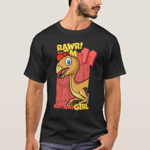 Camiseta Rawr I'm 11 Birthday Girls 11 Birthday Dino Ovi