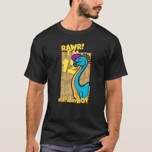 Camiseta Rawr I'm 12 Birthday Boys 12 Birthday Dino Caudi