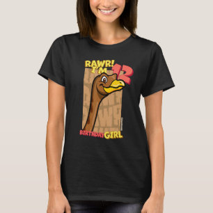 Camiseta Rawr I'm 12 Birthday Girls 12 Birthday Dino Gal