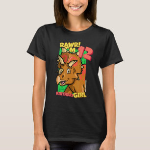 Camiseta Rawr I'm 12 Birthday Girls 12 Birthday Dino Xeno