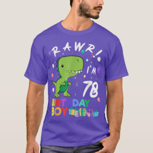 Camiseta Rawr Im 78 Bonito Dinossauro Presente