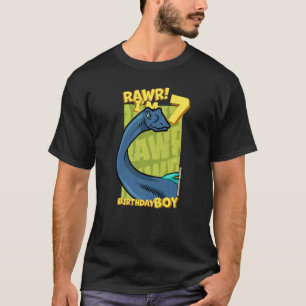 Camiseta Rawr I'm 7 Birthday Boys 7 Birthday Dino Quaesit