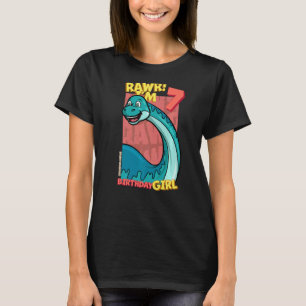 Camiseta Rawr I'm 7 Birthday Girls 7 Birthday Dino Bronto