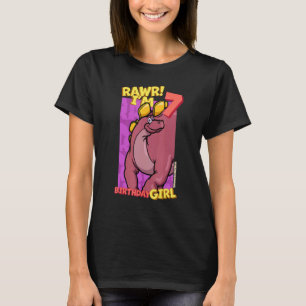 Camiseta Rawr I'm 7 Birthday Girls 7 Birthday Dino Wuerh