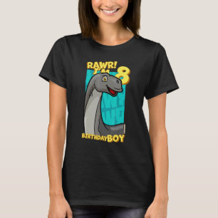 Camiseta Rawr I'm 8 Birthday Boys 8th Birthday Dino Jobari