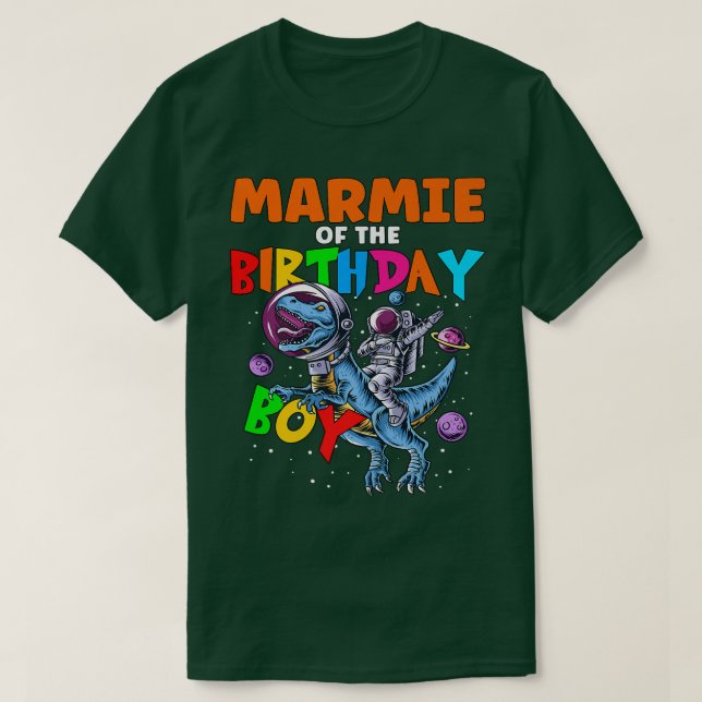 Camiseta Rawr Marmie Do Astronauta Do Astronauta Birthday D (Frente do Design)
