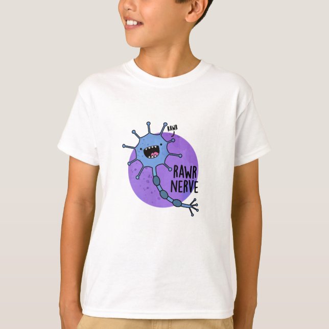 Camiseta Rawr Nerve Funny Neuron Nerve Pun (Frente)