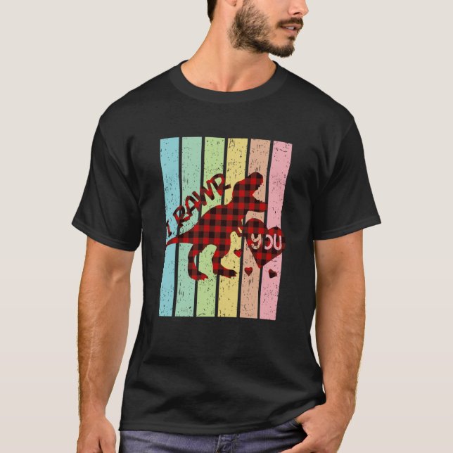 Camiseta Rawr Quer Dizer Que Te Amo Em Dinossauro (Frente)