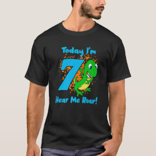 Camiseta Rawr, tenho 7 7 de dinossauro Dino T-Rex, 7 anos
