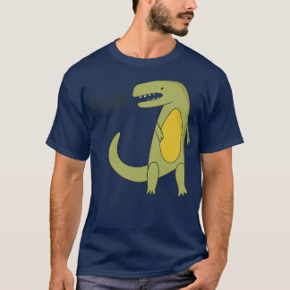 CAMISETA RAWR TREX TYRANNOSAURUS REX DINOSAUR COTADO