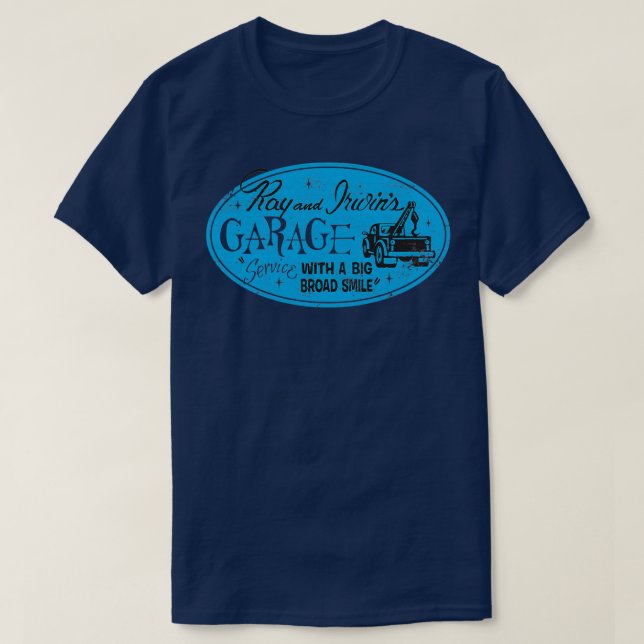 Camiseta Ray amp Irwins Garage (Frente do Design)