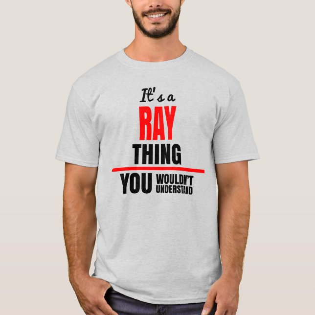 Camiseta Ray, coisa que você não entenderia. (Frente)