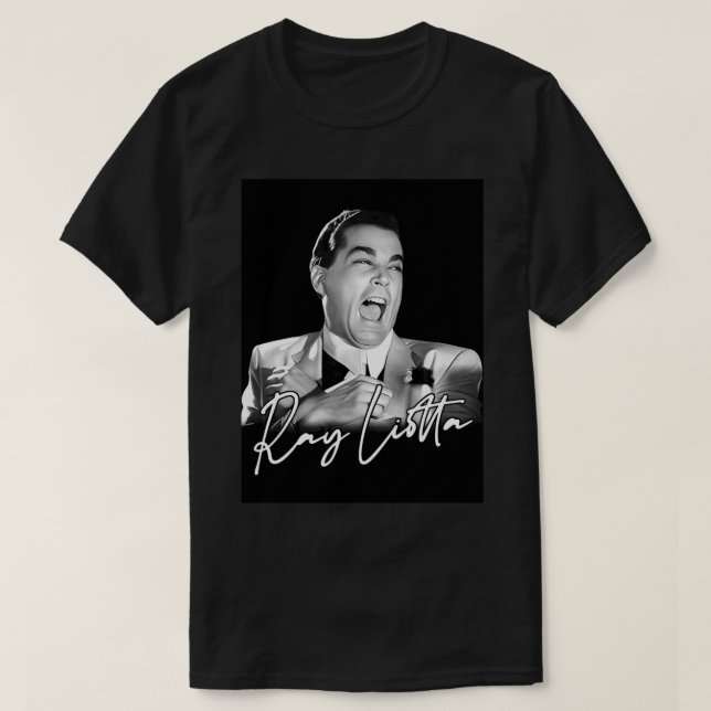 Camiseta Ray Liotta Retro Fan Art Design (Frente do Design)