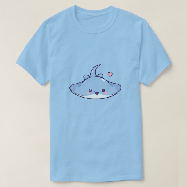 Camiseta Raya Cute Kawaii com Coração (Frente do Design)