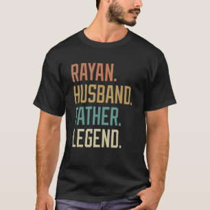 Camiseta Rayan Husband Padre Legend Dia de os pais Retro