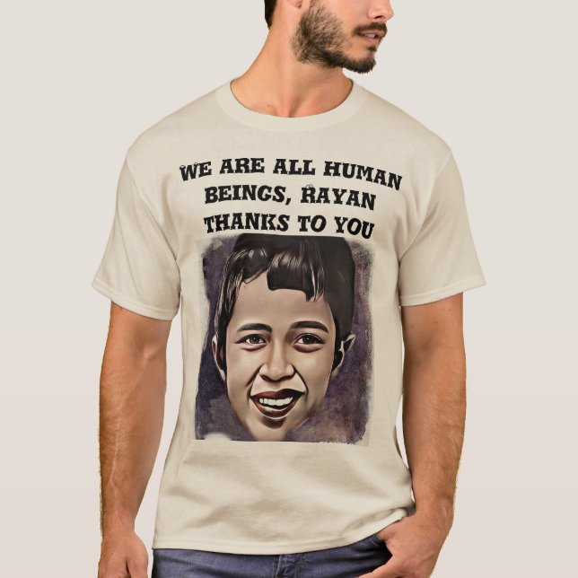 Camiseta    Rayanwe são todos seres humanos (Frente)