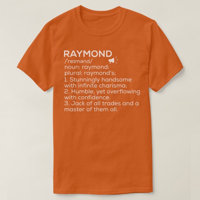Camiseta Raymond Name Definition Raymond Significa Raymond  (Frente do Design)