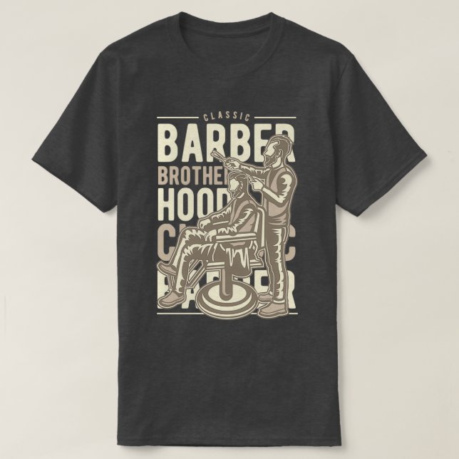 Camiseta Razor e barbeiro apenas cortaram minha barba (Frente do Design)