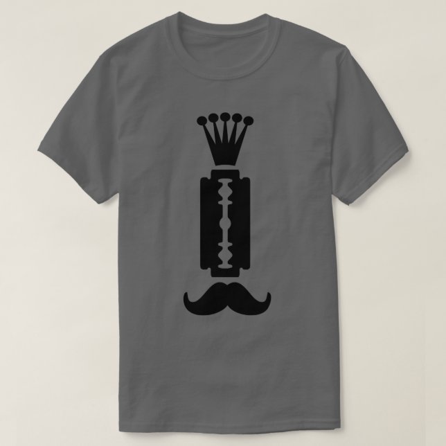 Camiseta Razor e bigode (Frente do Design)