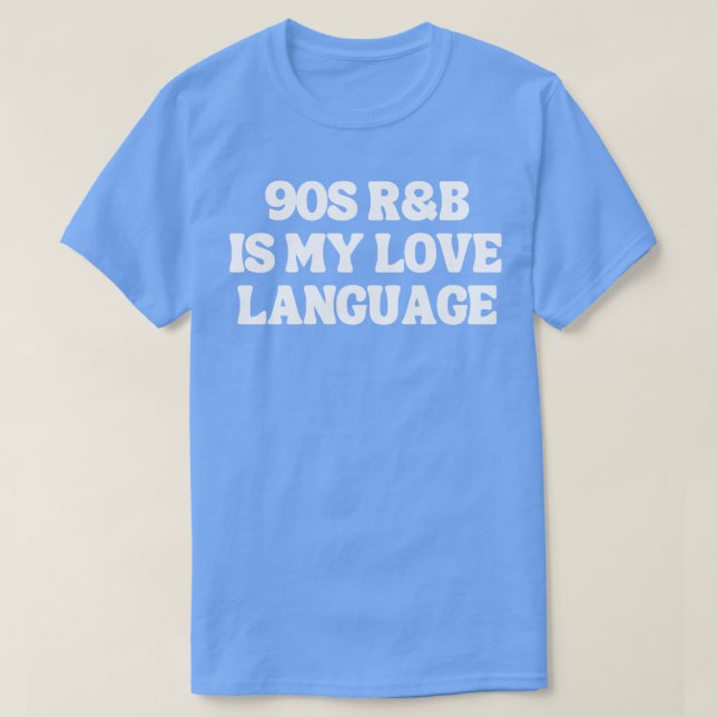 Camiseta RB dos anos 90 é minha língua de amor (Frente do Design)