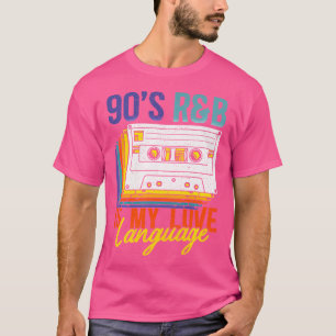 Camiseta Rb Dos Anos 90 É Minha Música De Língua De Amor Pa