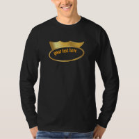 Camiseta RBAN Streetwear Coroa Dourada, Nome Gótic