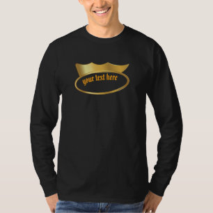 Camiseta RBAN Streetwear Coroa Dourada, Nome Gótic