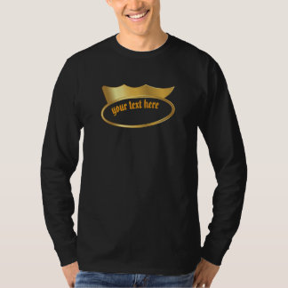Camiseta RBAN Streetwear Coroa Dourada, Nome Gótic