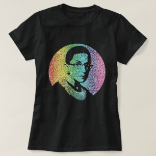 Camiseta RBG notório: Arco-íris do brilho de Ruth Bader