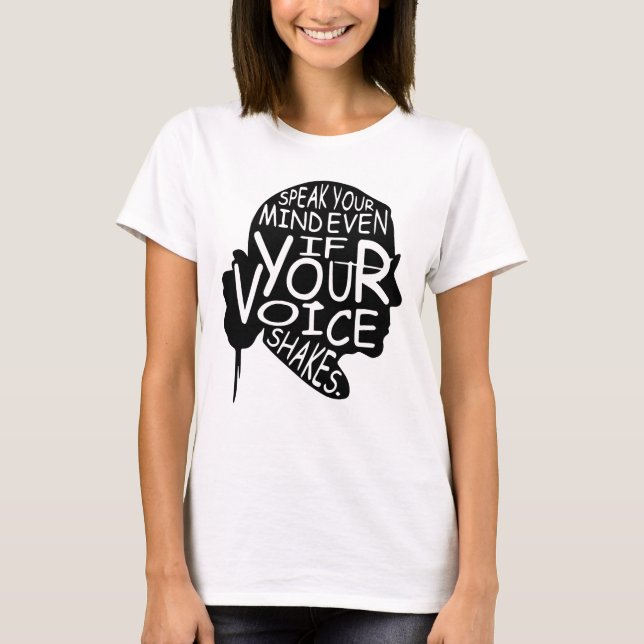 Camiseta RBG, notório RBG, Ruth Bader Ginsburg (Frente)