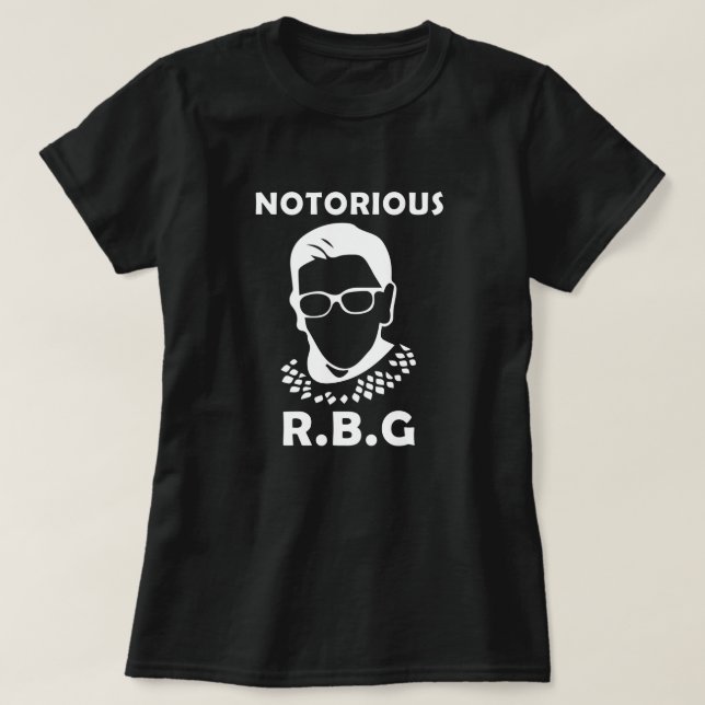 Camiseta RBG notório - Resistência Feminista e Revolução (Frente do Design)