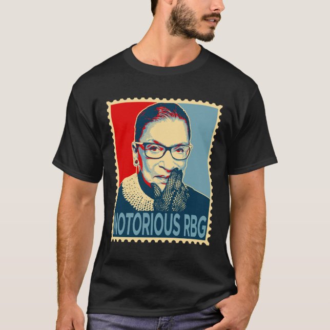 Camiseta RBG notório Ruth Bader Ginsburg (Frente)