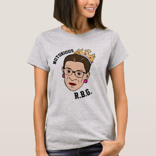 Camiseta RBG notórios - Ruth Bader Ginsburg --