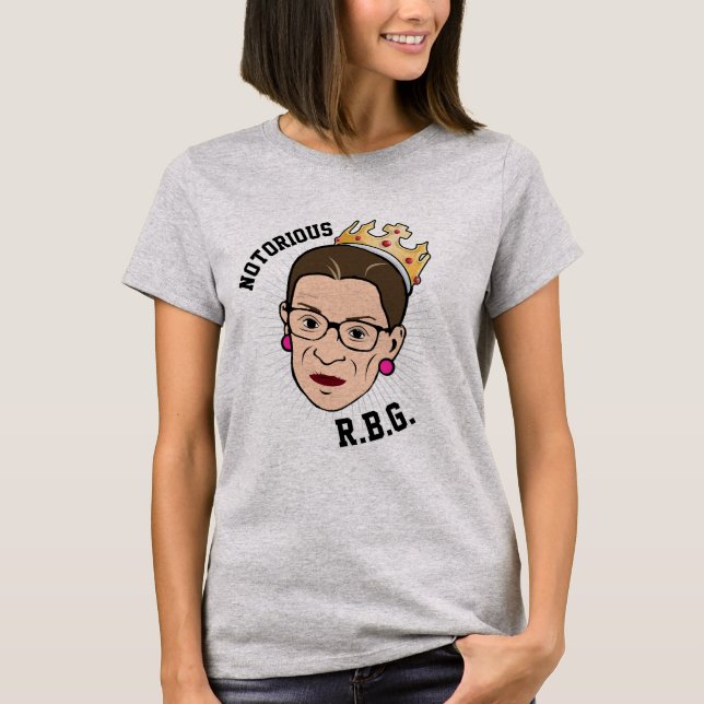 Camiseta RBG notórios - Ruth Bader Ginsburg -- (Frente)