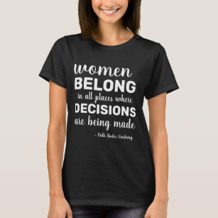 Camiseta RBG Ruth Bader Ginsburg cita Liberal Feminista
