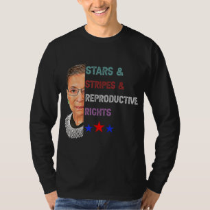 Camiseta RBG Ruth Stars Strips Direitos Reprodutivos 4º de