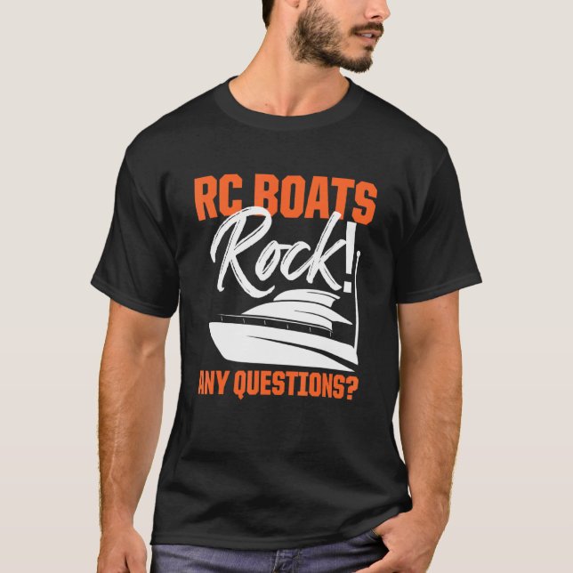 Camiseta RC Boats Roda qualquer Dúvida Controle remoto (Frente)